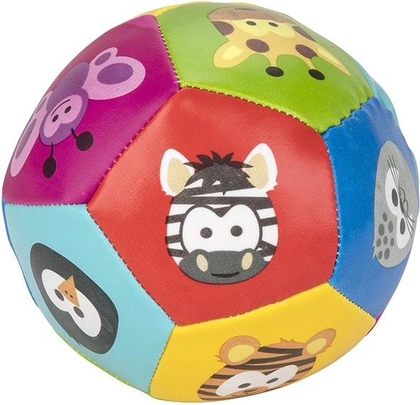 Colorful soft ball with animals