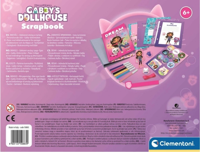 Clementoni Diary Making Kit: Gabby's Dollhouse