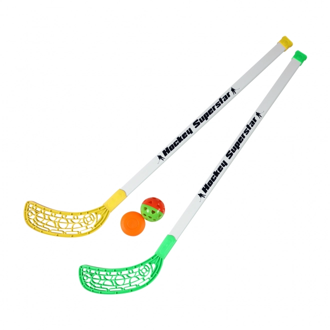 Hockey and Floorball Set with Stick and Puck