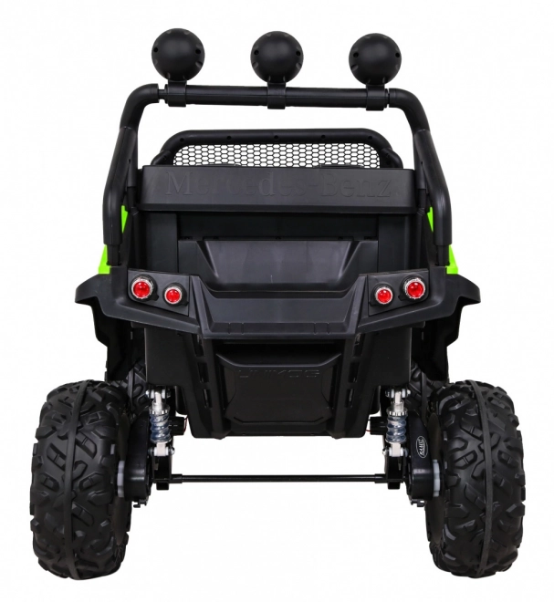 Mercedes Benz Unimog for Kids Green + 4x4 Drive + Remote Control + Luggage Space + Slow Start + MP3 LED