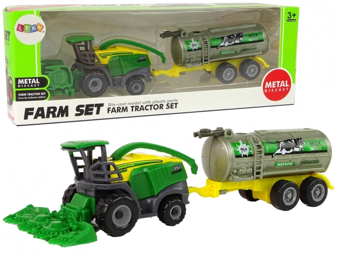 Plastic Farm Vehicle Green Yellow