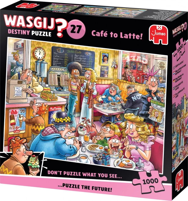 Puzzle Wasgij Destiny 27: Kávéház Latte 1000 darabból