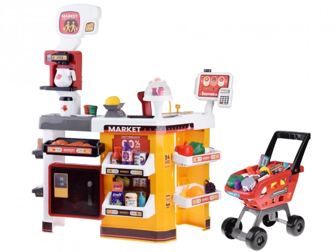 Large Supermarket Playset with Bakery and Accessories