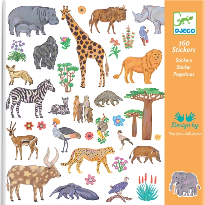 Autocollants Animaux d’Afrique DJECO