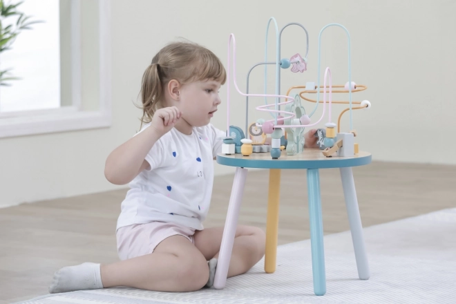 Wooden Activity Table with Maze