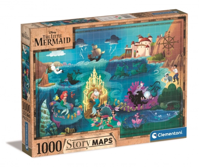 Story Maps Little Mermaid Puzzle 1000 Elements