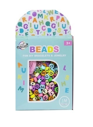 Bead Set - Pastel Alphabet Beads with String