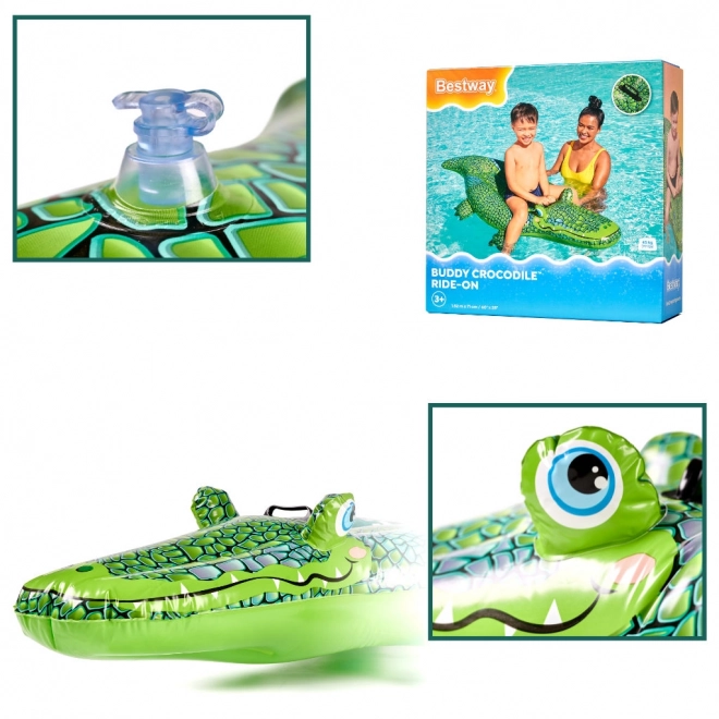 Inflatable Crocodile Swimming Mattress Bestway