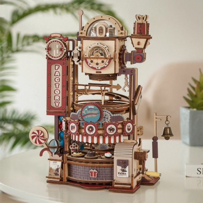 Rokr Chocolate Factory Marble Run with LED Lights