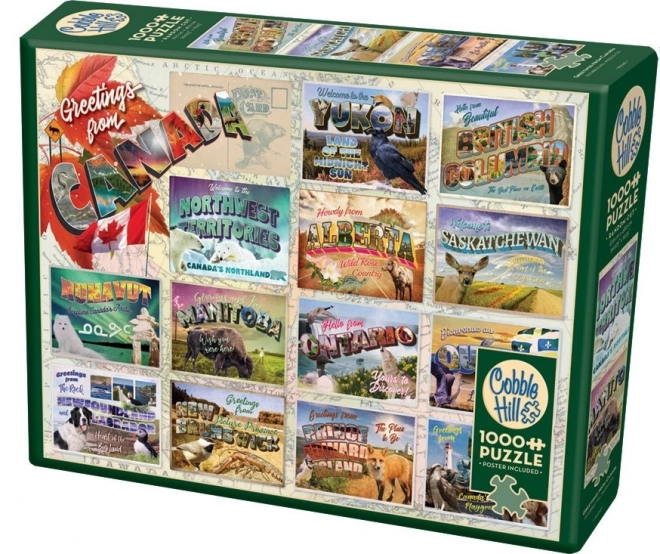 Cobble Hill Greetings from Canada 1000 Piece Puzzle