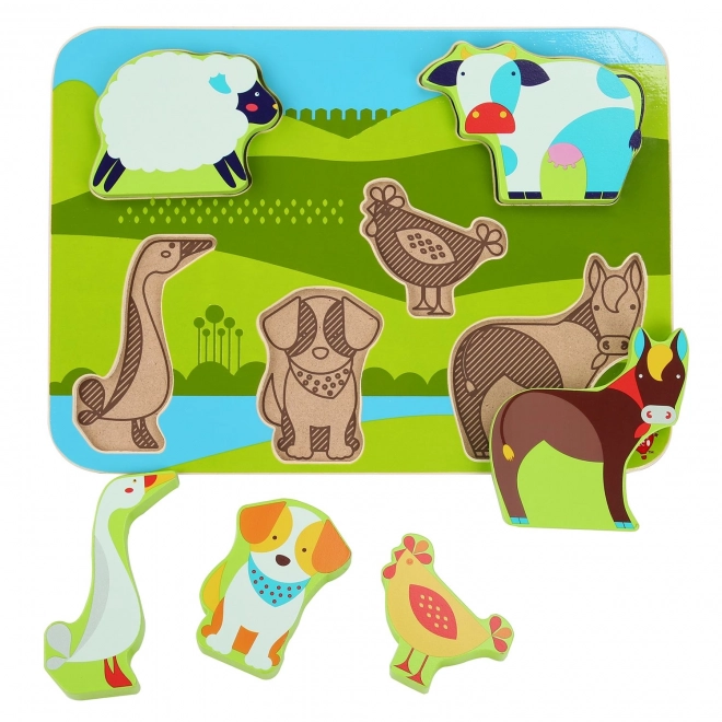 Farm Animals Wooden Puzzle