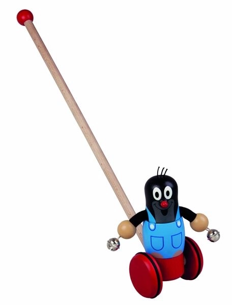 Wooden Push Toy with Little Mole