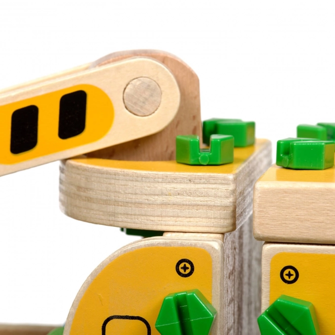 Lucy & Leo Wooden Crane Construction Set