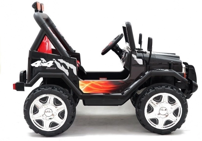 Black Children's Electric Ride-On Jeep