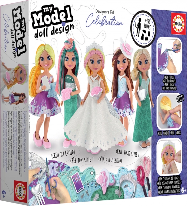 Educa Creative Set My Model Doll Design: Celebration