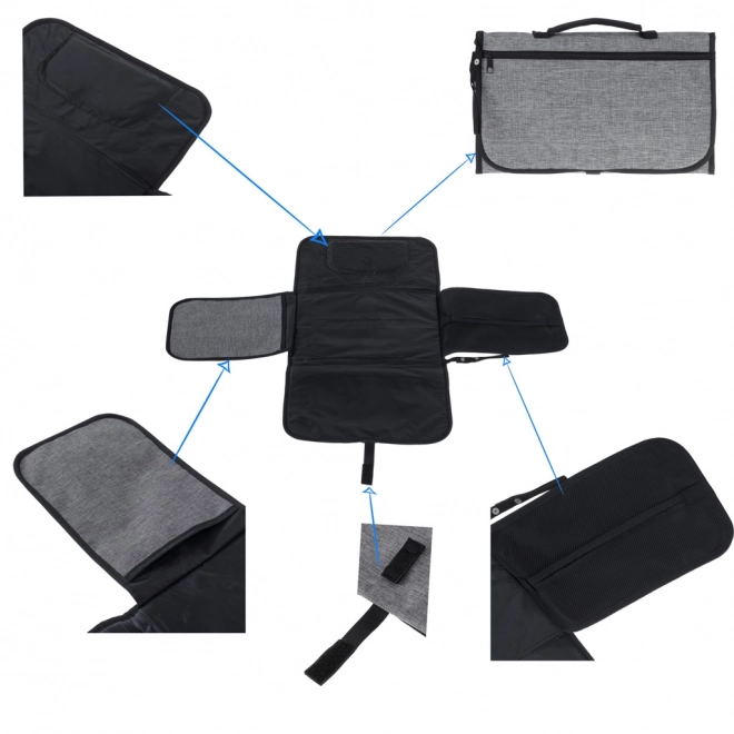 Portable Changing Mat Bag - Gray