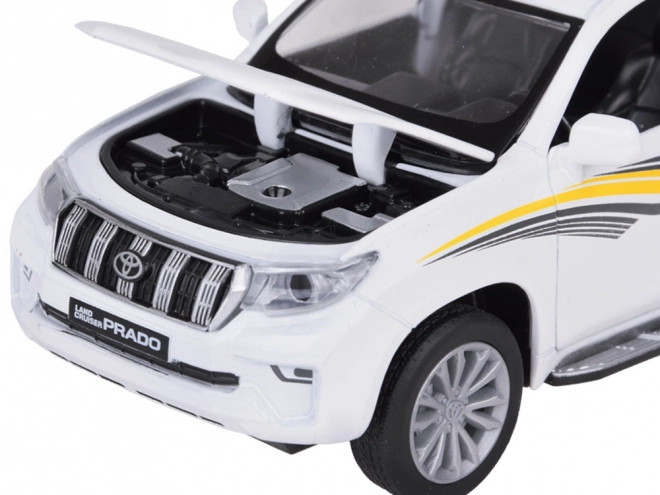 Toyota Land Cruiser Prado Metal Model SUV with Lights and Sound