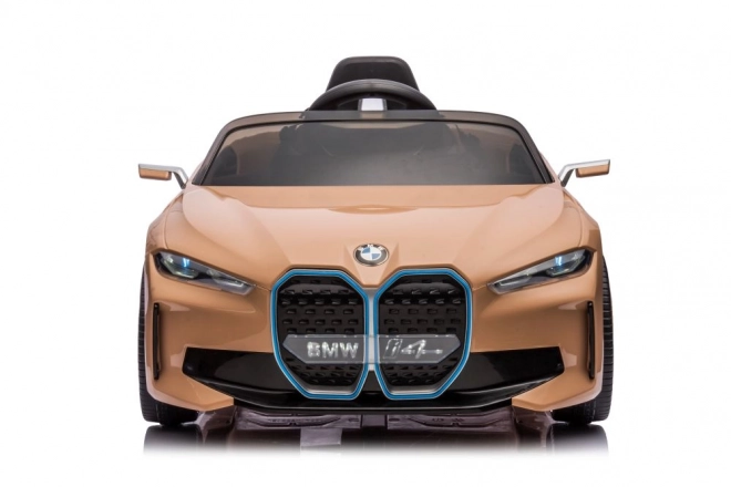 Battery-Powered Ride-On BMW i4 Gold 4x4