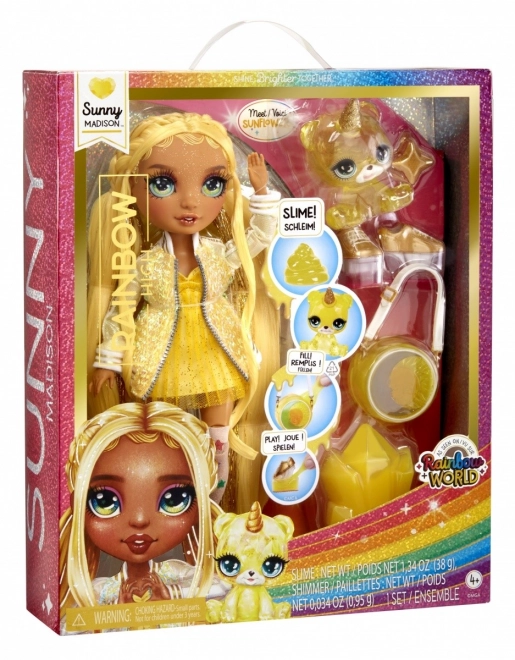 Rainbow High Fashion Doll with Pet - Sunny Madison TV