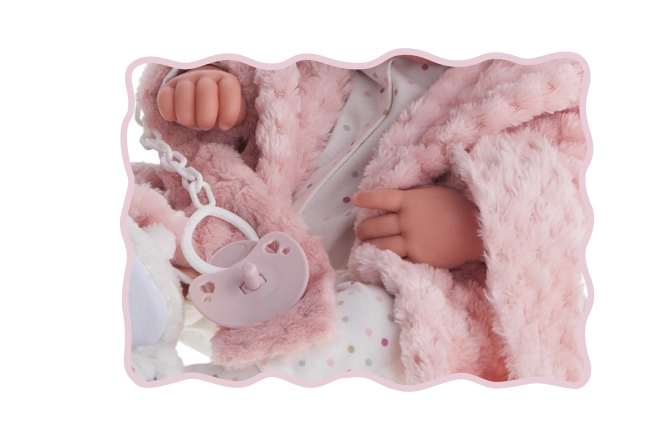 Realistic Newborn Baby Doll with Full Vinyl Body - 42 cm