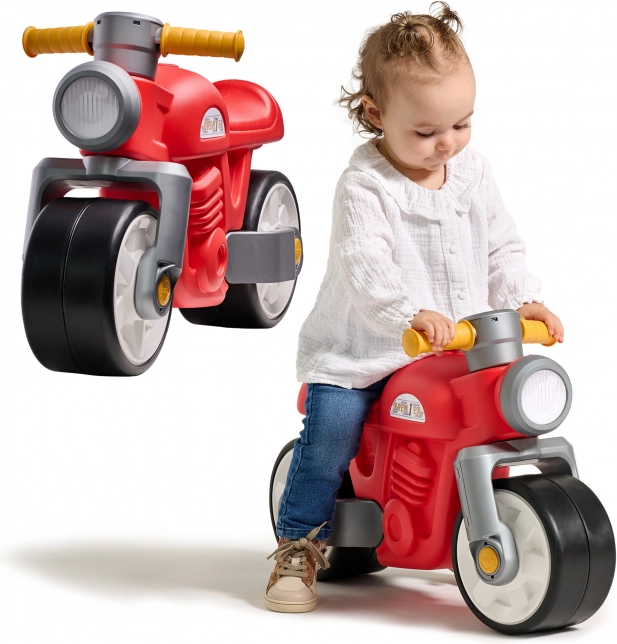 Children's Balance Bike Retro Motorcycle Red 1+