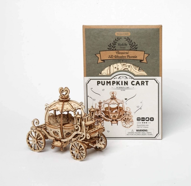 Fairytale Wooden 3D Puzzle Carriage