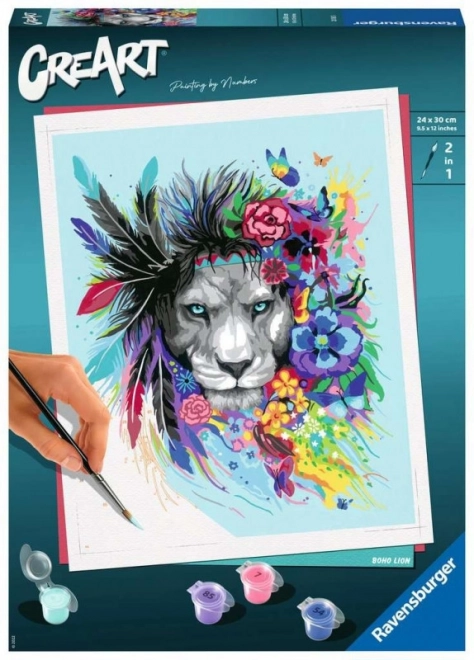 Boho Lion Art by CreArt