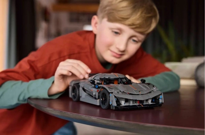 Gray Hypercar LEGO Technic Koenigsegg Jesko Absolut