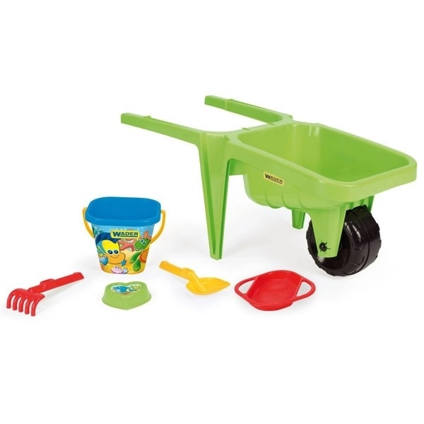 Green Giant Wheelbarrow with Sand Play Set