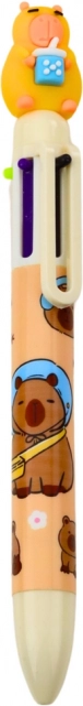 Long Colorful Capybara Pen with Cup