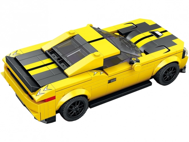 Yellow Sports Car Building Blocks Set