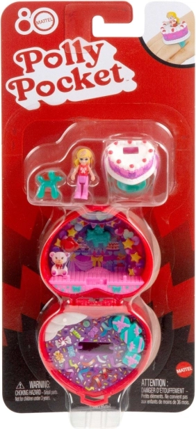 Polly Pocket jubileum compact set ter ere van 80 jaar Mattel met ring