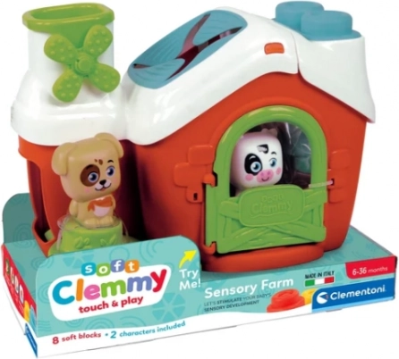 Clemmy Sensory Farm – sorter puppy and little cow CLEMENTONI