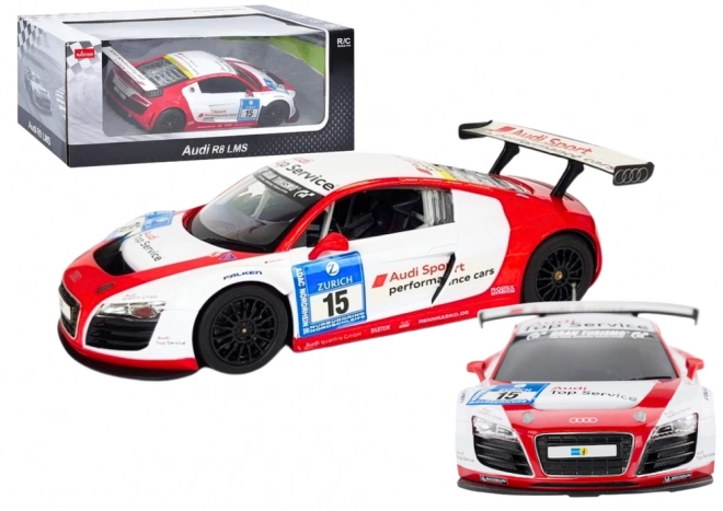 remote-controlled sports car audi r8 lms white