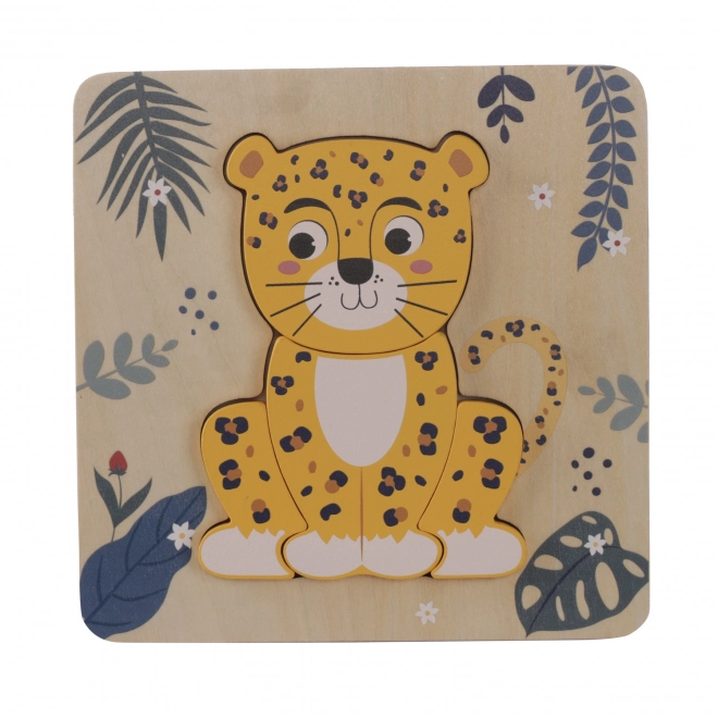 Wooden Puzzle - Leopard