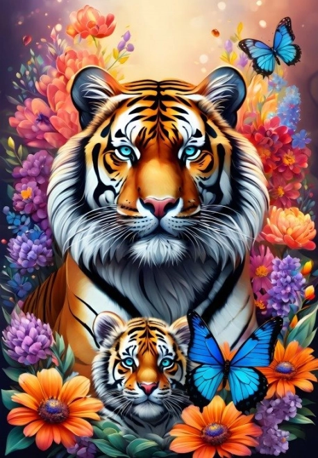 Puzzle Maternal Love: Tigers 1000 Pieces