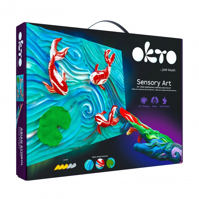 Sensory Art Set with Koi Fish Design