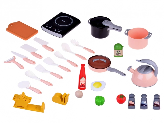 Electric Stove and Cooking Accessories Set for Young Chefs