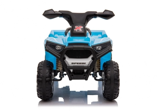 Blue Battery-Powered Quad Bike