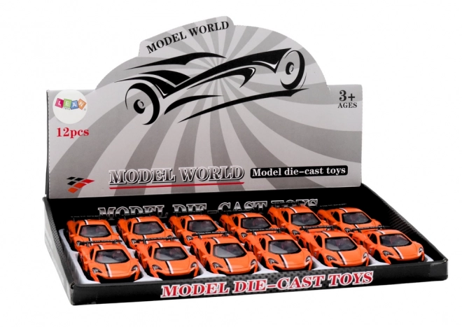 Orange Sport Car with Friction Drive 1:32 Scale