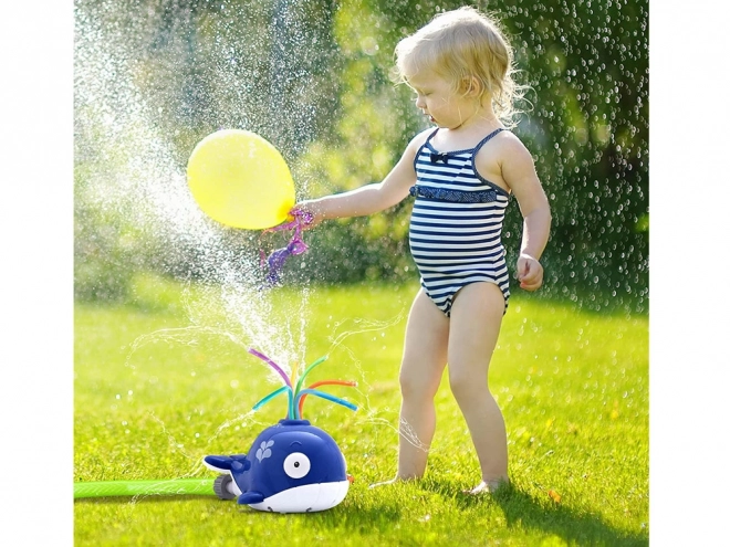 Colorful Whale Water Sprinkler Toy