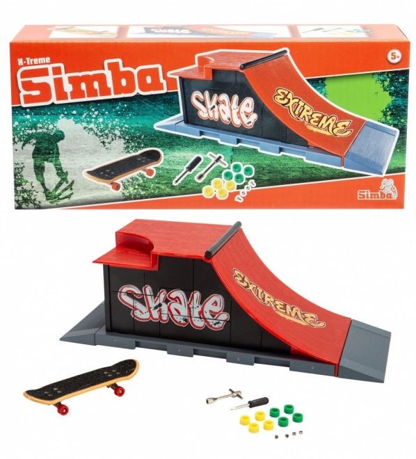 Simba Mini Skateboard with Extreme Ramp