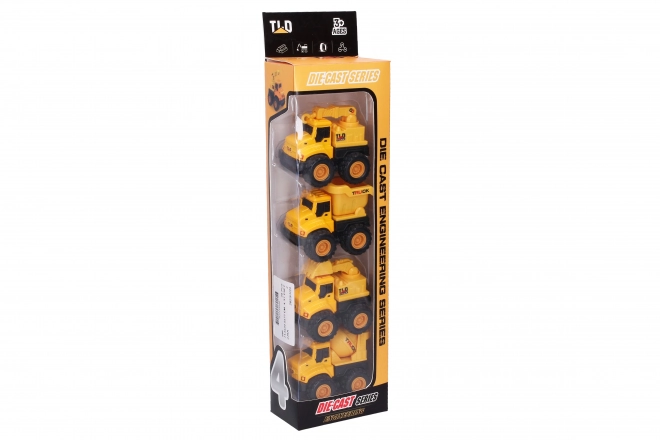 Construction Vehicle Set Metal/Plastic 4 Piece