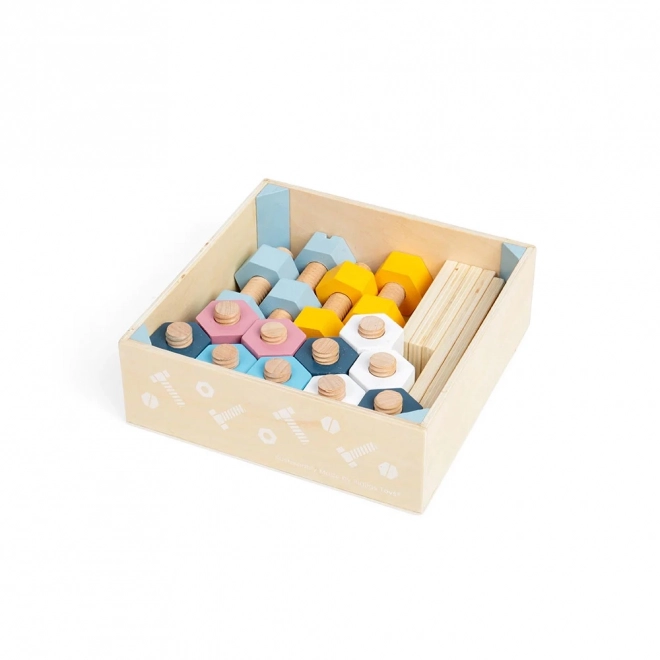 Wooden Nuts and Bolts Set