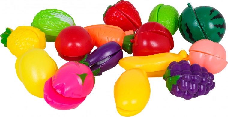 Shopping and hook-and-loop slicing foods