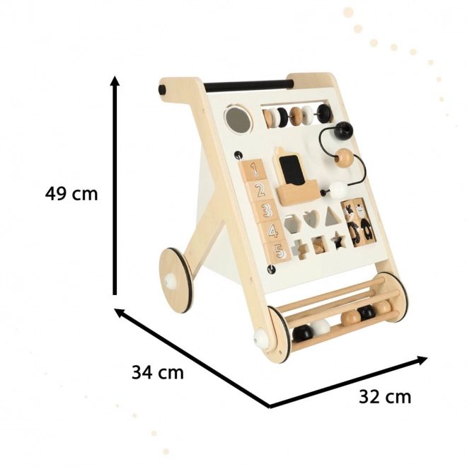 Wooden Walker Educational Toy with Shape Sorter