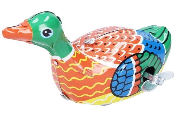 Wind-Up Metal Duck Toy