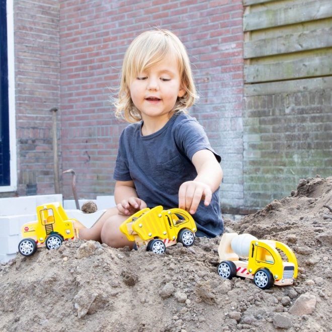 Wooden Construction Vehicle Set