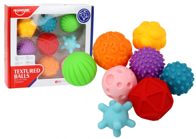 Sensory Balls Set - 8 Colorful Textured Pieces