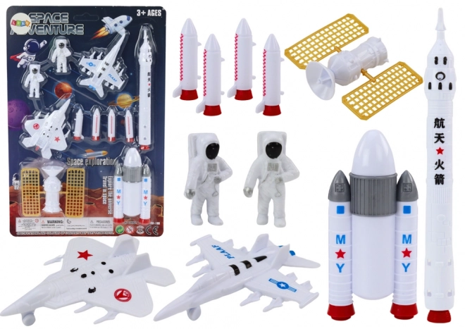 Space Figures Set Astronauts and Rockets